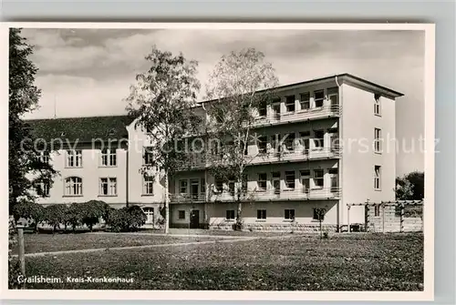 AK / Ansichtskarte Crailsheim Kreis Krankenhaus Kat. Crailsheim