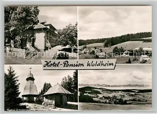 AK / Ansichtskarte Herrischwand Hotel Pension Waldheim Gugelturm Gedaechtnisskapelle Kat. Herrischried