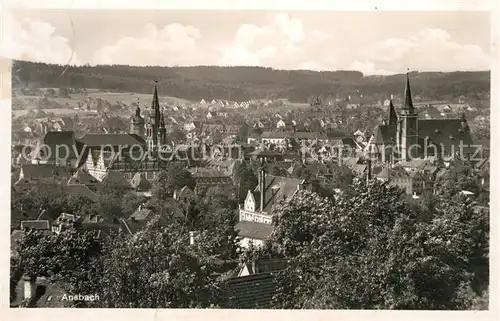 AK / Ansichtskarte Ansbach Mittelfranken Panorama Kat. Ansbach