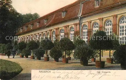 AK / Ansichtskarte Ansbach Mittelfranken Orangerie Kat. Ansbach