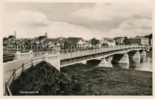 AK / Ansichtskarte Donauwoerth Bruecke Kat. Donauwoerth