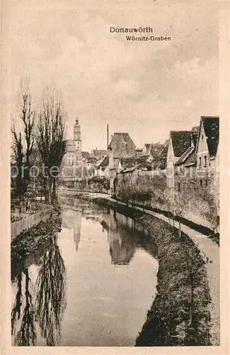 AK / Ansichtskarte Donauwoerth Woernitz Graben Kat. Donauwoerth