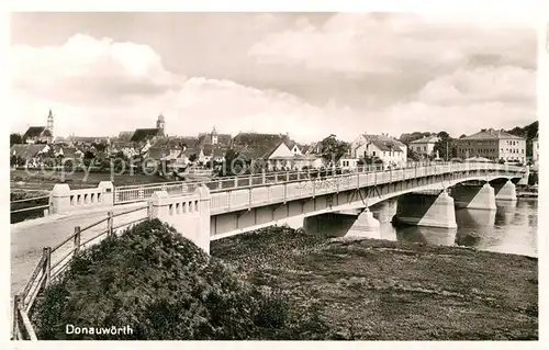 AK / Ansichtskarte Donauwoerth Bruecke Kat. Donauwoerth