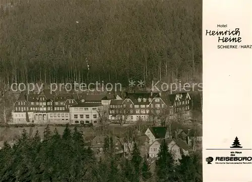 AK / Ansichtskarte Schierke Harz Hotel Heinrich Heine Kat. Schierke Brocken