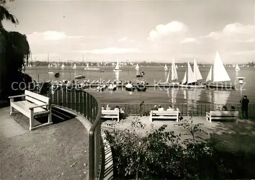 AK / Ansichtskarte Hamburg Aussenalster Segeln Kat. Hamburg