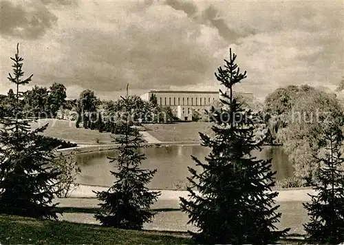 AK / Ansichtskarte Bielefeld Rudolf Oetker Halle Teich Kat. Bielefeld