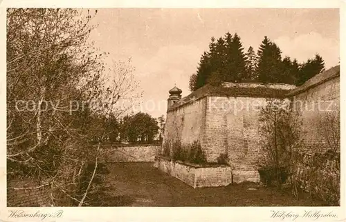 AK / Ansichtskarte Weissenburg Bayern Wuelzburg Wallgraben Kat. Weissenburg i.Bay.