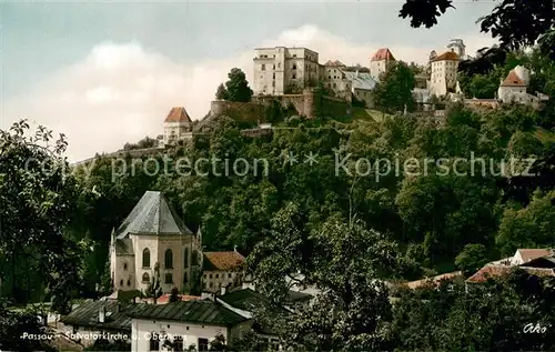 AK / Ansichtskarte Passau Salvatorkirche und Oberhaus Kat. Passau