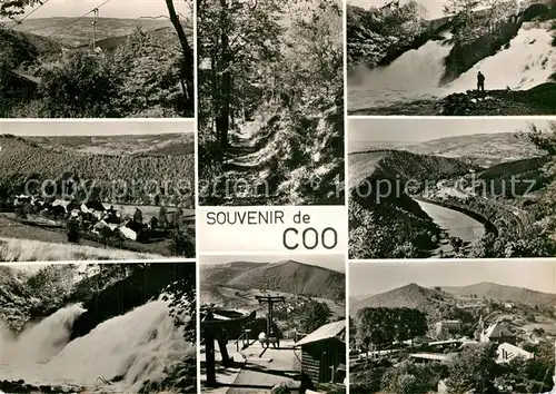 AK / Ansichtskarte Coo Stavelot Landschaftspanorama Bergbahn Bergstation Wasserfall
