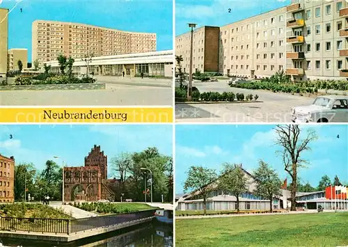 AK / Ansichtskarte Neubrandenburg Juri Gagarin Ring Keplerstrasse Treptower Tor Stadthalle Kat. Neubrandenburg