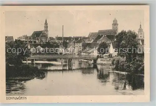 AK / Ansichtskarte Donauwoerth Teilansicht  Kat. Donauwoerth