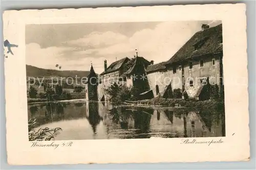 AK / Ansichtskarte Weissenburg Bayern Stadtmauerpartie Kat. Weissenburg i.Bay.