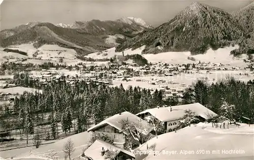 AK / Ansichtskarte Ruhpolding mit Hochfelln und Alpengasthof Cafe Brandler Alm Kat. Ruhpolding