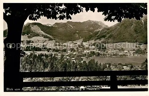 AK / Ansichtskarte Ruhpolding Blick vom Alpengasthaus Brandler Kat. Ruhpolding