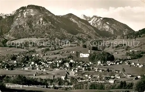 AK / Ansichtskarte Ruhpolding mit Unternberg und Hoerndlwand Kat. Ruhpolding