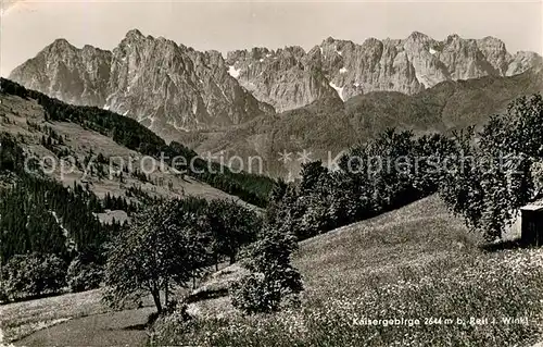 AK / Ansichtskarte Reit Winkl mit Kaisergebirge Kat. Reit im Winkl