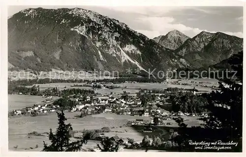 AK / Ansichtskarte Ruhpolding mit Rauschberg und Sonntagshorn Kat. Ruhpolding