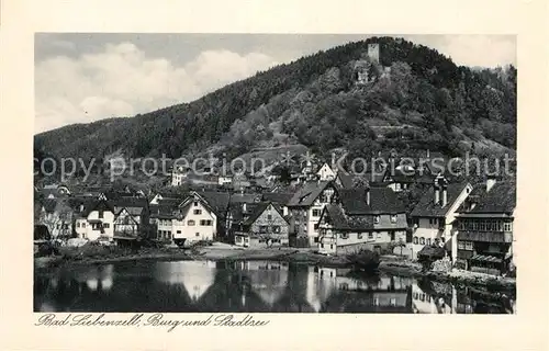 AK / Ansichtskarte Bad Liebenzell Burg und Stadtsee Kat. Bad Liebenzell