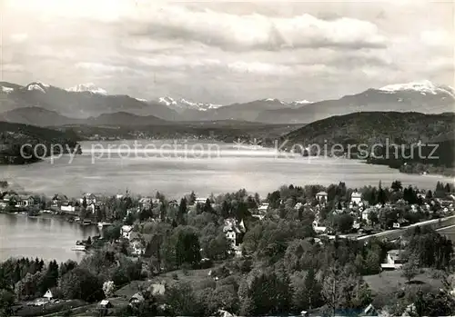 AK / Ansichtskarte Poertschach Woerthersee Panorama vom Karawankenblick Kat. Poertschach Woerther See Kaernten