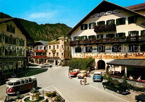 AK / Ansichtskarte St Gilgen Salzkammergut Mozartbrunnen Gasthor zur Post Kat. St Gilgen Wolfgangsee