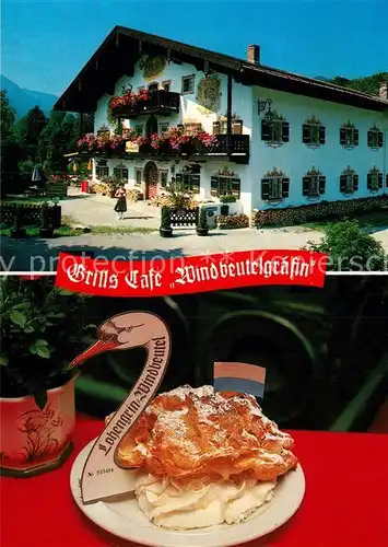 AK / Ansichtskarte Ruhpolding Grills Cafe Windbeutelgraefin Muehlbauernhof  Kat. Ruhpolding