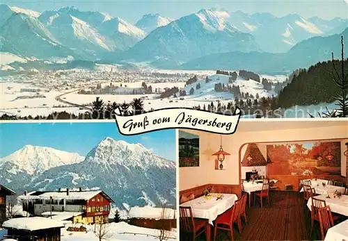 AK / Ansichtskarte Oberstdorf Berggasthof Jaegersberg  Kat. Oberstdorf