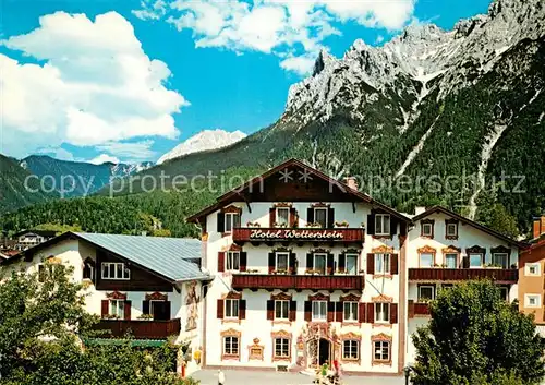 AK / Ansichtskarte Mittenwald Bayern Hotel Wetterstein  Kat. Mittenwald