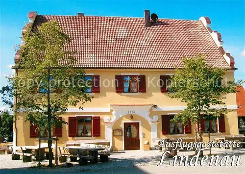 AK / Ansichtskarte Rammingen Wuerttemberg Ausflugsgaststaette Lindenau Kat. Rammingen