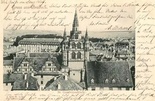 AK / Ansichtskarte Ansbach Mittelfranken Gumbertuskirche Kat. Ansbach