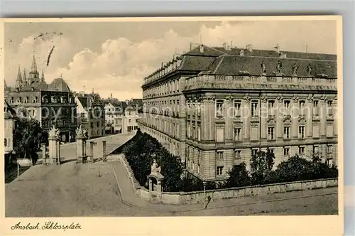 AK / Ansichtskarte Ansbach Mittelfranken Schlossplatz Kat. Ansbach