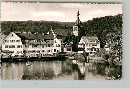AK / Ansichtskarte Bad Liebenzell See mit Kirche Kat. Bad Liebenzell