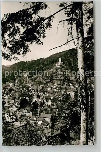 AK / Ansichtskarte Bad Liebenzell Teilansicht mit Burg Kat. Bad Liebenzell