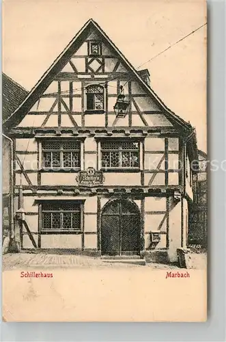 AK / Ansichtskarte Marbach Neckar Schillerhaus Kat. Marbach am Neckar