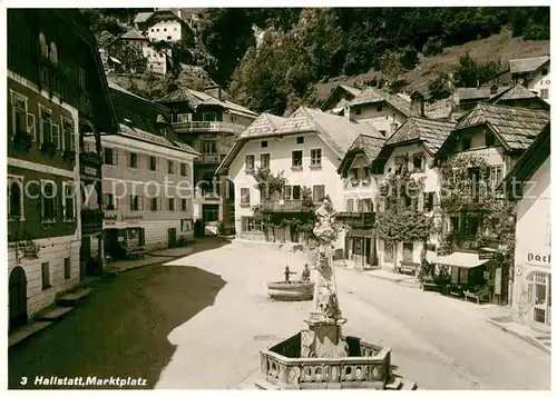 AK / Ansichtskarte Hallstatt Salzkammergut Marktplatz  Kat. Hallstatt