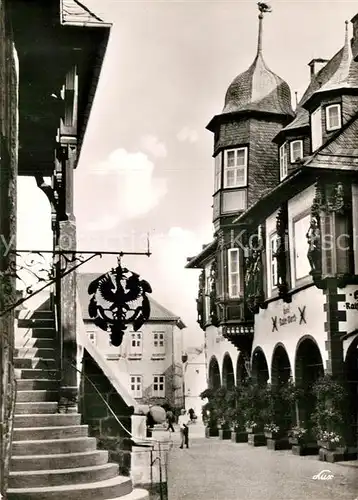 AK / Ansichtskarte Goslar Rathaustreppe Kaiserworth  Kat. Goslar