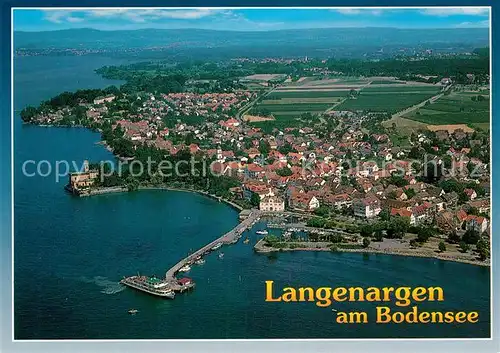 AK / Ansichtskarte Langenargen Bodensee Fliegeraufnahme Kat. Langenargen