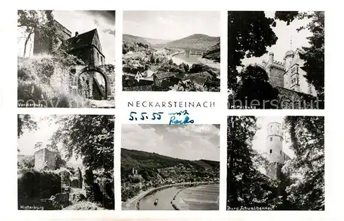 AK / Ansichtskarte Neckarsteinach Vorderburg Hinterburg Mittelburg Panorama Burg Schwalbennest Kat. Neckarsteinach