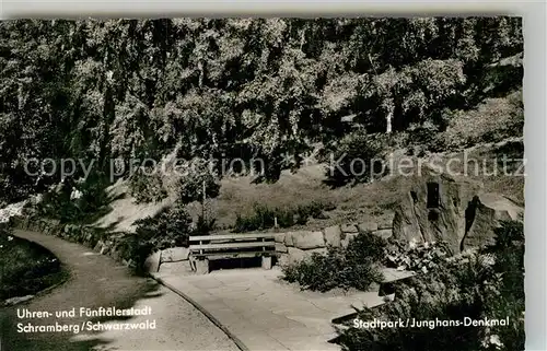 AK / Ansichtskarte Schramberg Stadtpark Junghans Denkmal Kat. Schramberg