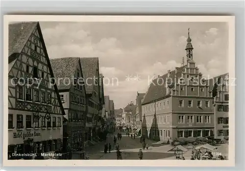 AK / Ansichtskarte Dinkelsbuehl Marktplatz Kat. Dinkelsbuehl