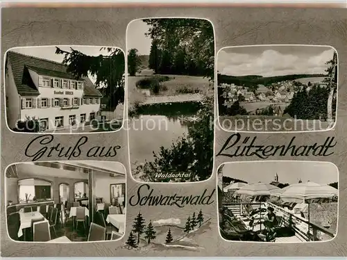 AK / Ansichtskarte Luetzenhardt Panorama Gasthaus Hotel Pension Hirsch Kat. Waldachtal