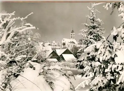 AK / Ansichtskarte Luetzenhardt Winterlandschaft Kirche Kat. Waldachtal