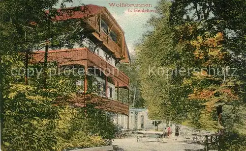 AK / Ansichtskarte Heidelberg Neckar Wolfsbrunnen Kat. Heidelberg