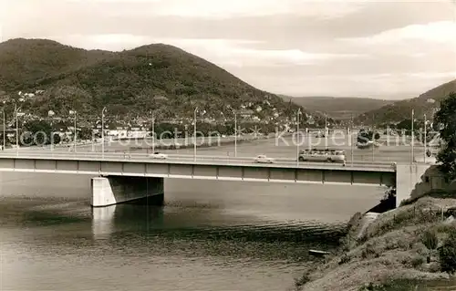 AK / Ansichtskarte Heidelberg Neckar Ernst Walz Bruecke mit Heiligem Berg Kat. Heidelberg