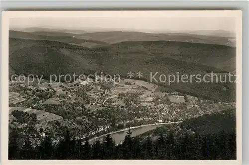 AK / Ansichtskarte Ziegelhausen Blick vom Koenigstuhl Kat. Heidelberg