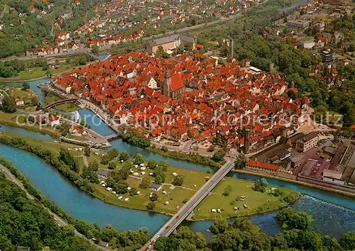 AK / Ansichtskarte Hann. Muenden Fliegeraufnahme Kat. Hann. Muenden