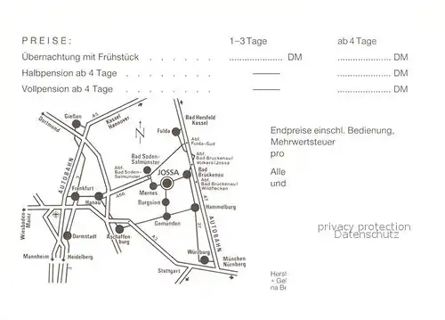 AK / Ansichtskarte Jossa Schluechtern Landgasthof Jossgrund Kat. Sinntal