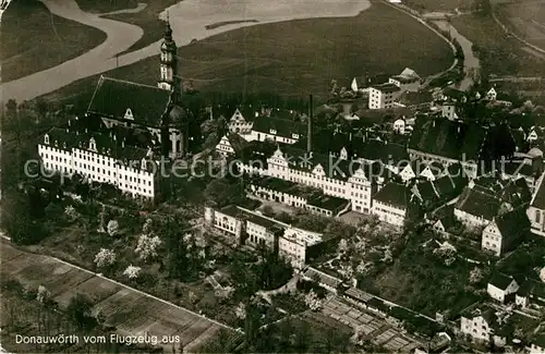 AK / Ansichtskarte Donauwoerth Fliegeraufnahme Kat. Donauwoerth