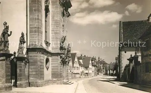 AK / Ansichtskarte Ellingen Bayern Kirchenportal Kat. Ellingen