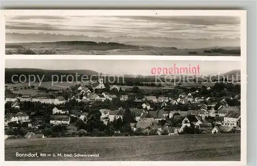 AK / Ansichtskarte Bonndorf Schwarzwald Teilansicht   Kat. Bonndorf