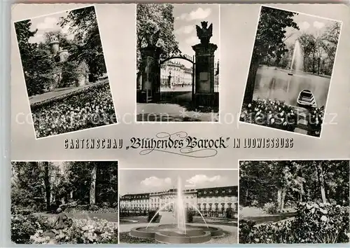 AK / Ansichtskarte Ludwigsburg Wuerttemberg Gartenschau Bluehendes Barock Schloss